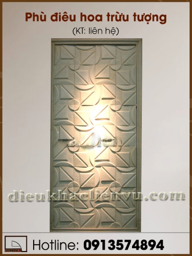 Phù điêu hoa trừu tượng